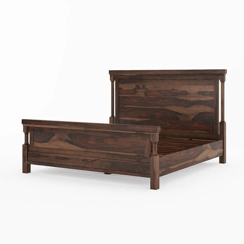 Nantes Solid Wood King Size Bed