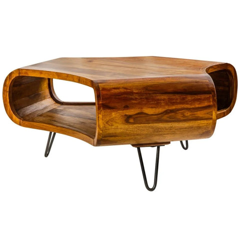 Retro Sturdy Wooden Coffee Table