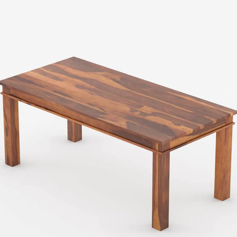 PRITI : Antipolo Rustic Solid Wood Dining Table Chair Set