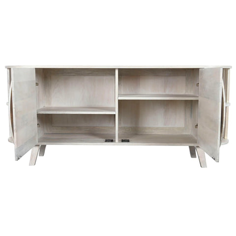 Cades White Wooden Sideboard