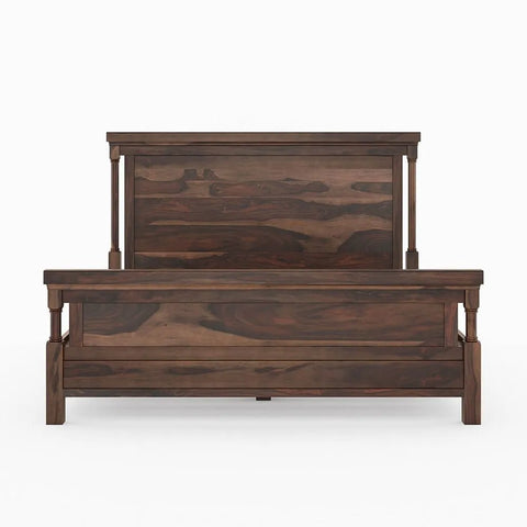 Nantes Solid Wood King Size Bed