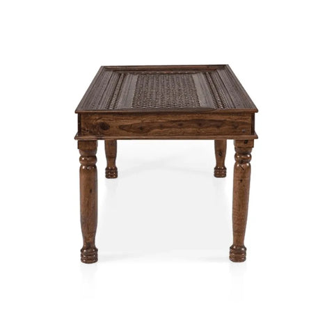 PRITI : Verona Antique Brass Solid Wood Brass Dining Table set