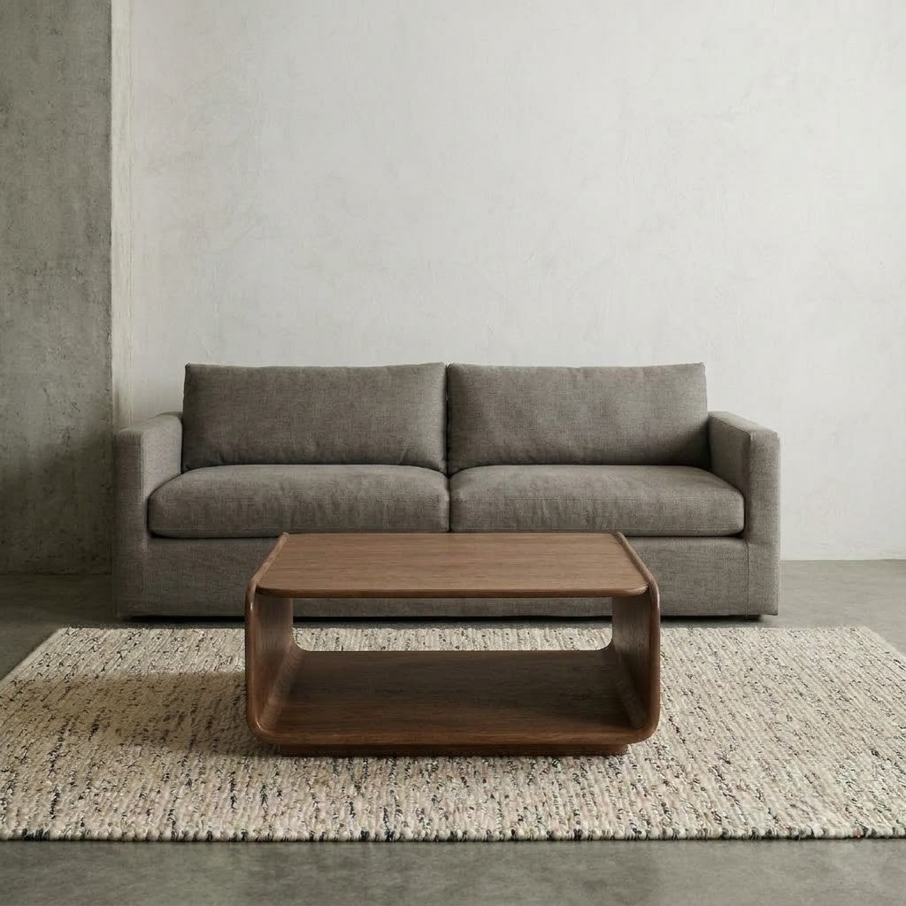 Compact round centre table for contemporary sofa seating