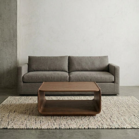 Compact round centre table for contemporary sofa seating