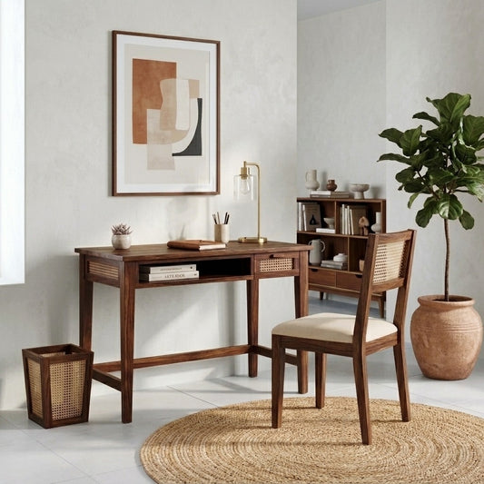 PRITI Sheesham Wood Computer & Study Table with Chair Set
