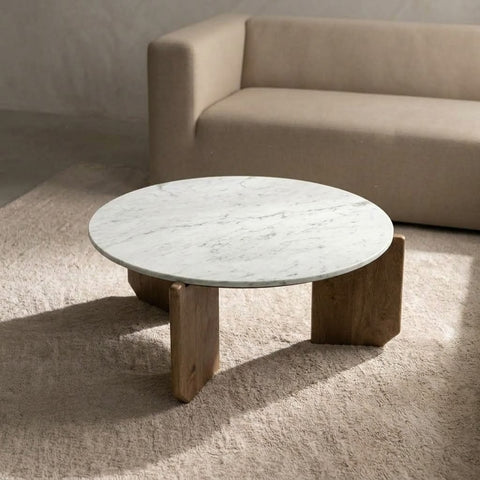 Contemporary round coffee table for stylish home interiors