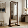 Dark Walnut Sheesham wood dressing mirror for bedroom