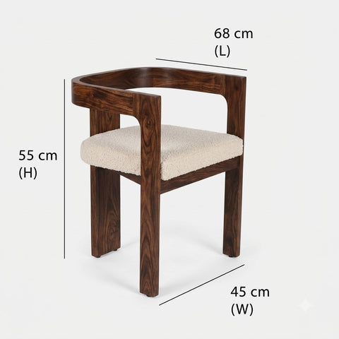 PRITI 6 Seater Dining Table Set with Attica Chairs
