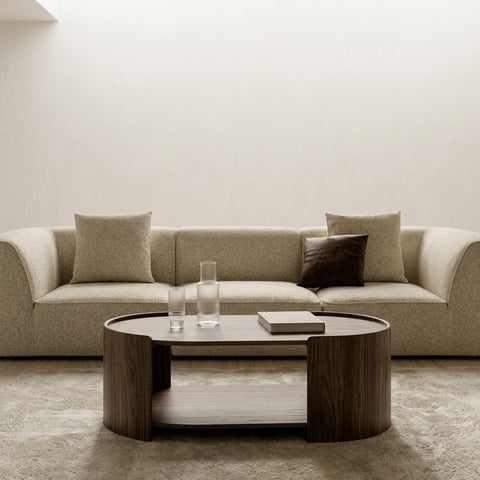 Dark walnut wooden centre table for contemporary sofa sets