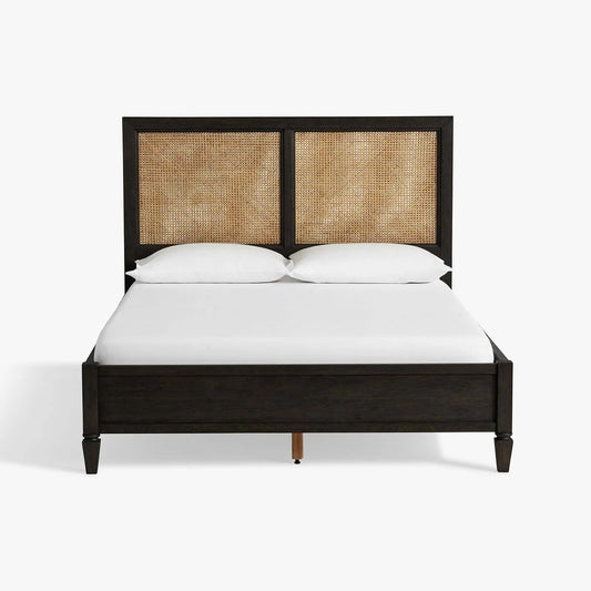 PRITI Solid Wood Cane Bed