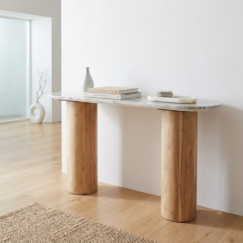 Elegant Brown Console Table for Home and Hallway