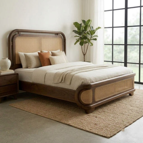 Handcrafted Sheesham King Size Bed Frame for Bedroom