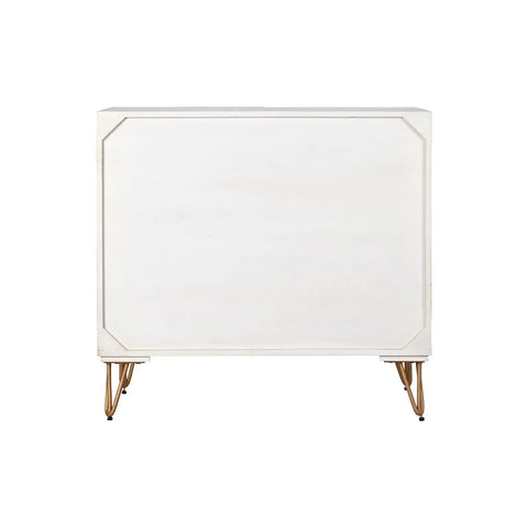 Abada White Gold Wooden Sideboard
