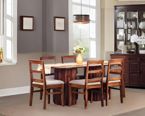 PRITI Solid Wood Dining Table Set