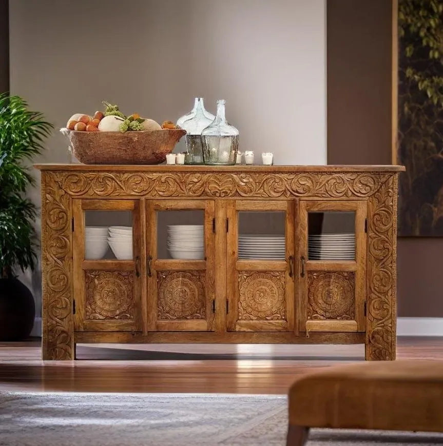 Cape 4 Door Sideboard Natural