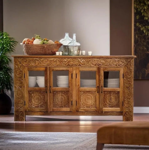 Cape 4 Door Sideboard Natural