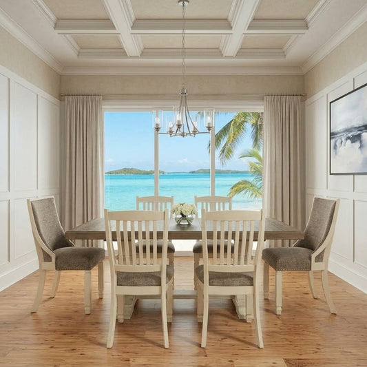 Large white 12 seater dining table set for spacious homes
