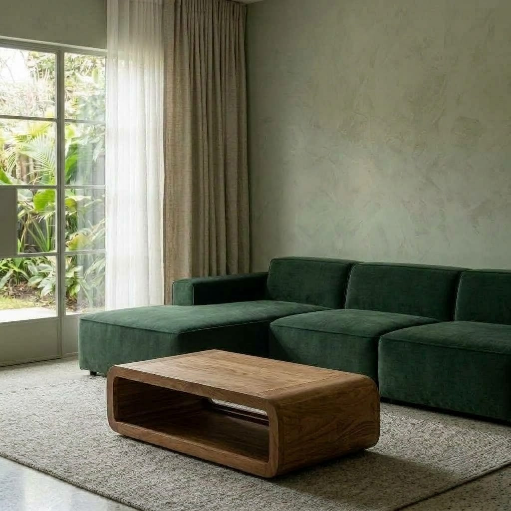 Modern 120 × 60 cm rectangular living room coffee table