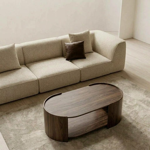Modern dark walnut living room table for stylish home interiors