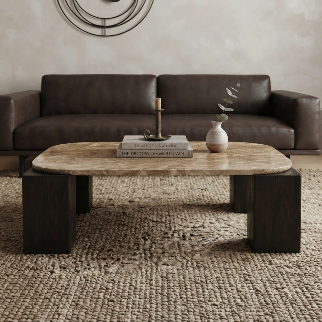 PRITI 100 cm square coffee table for living room