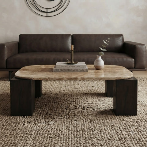 PRITI 100 cm square coffee table for living room