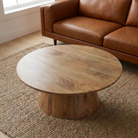 PRITI 120×68 cm rectangular wooden center table for living room