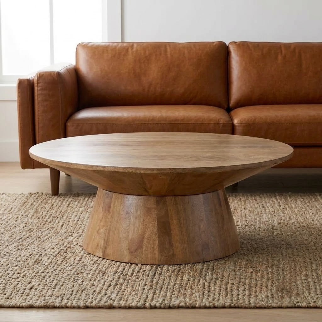 PRITI 120×68 cm rectangular wooden centre table for living room