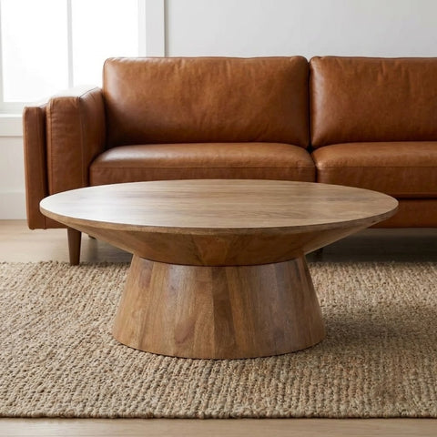 PRITI 120×68 cm rectangular wooden centre table for living room