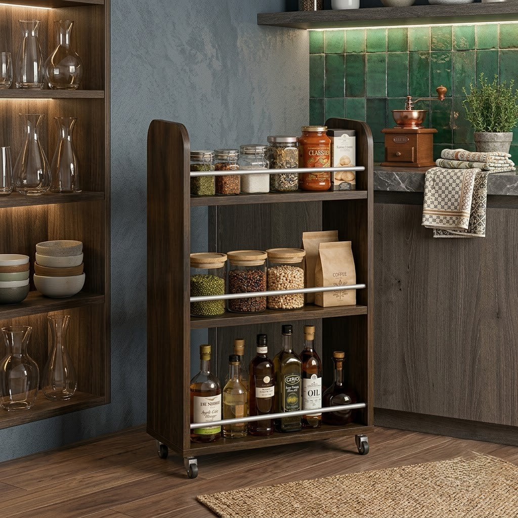 PRITI 3-Tier Multipurpose Kitchen Trolley for Home & Kitchen