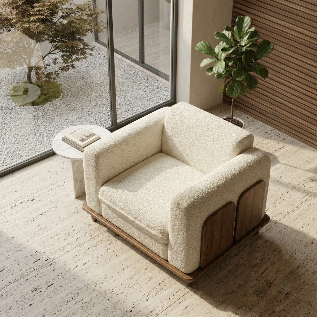 PRITI 5 seater 3+1+1 wooden sofa set for living room