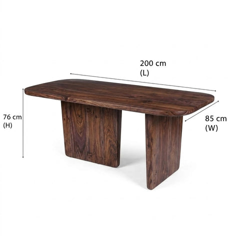 PRITI 6 Seater Dining Table Set with Attica Chairs