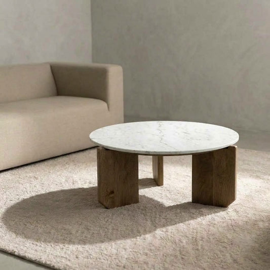 PRITI 85 cm round centre table for sofa seating area