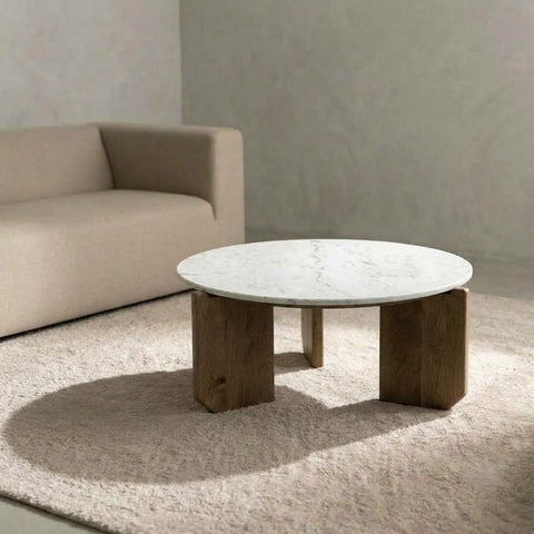 PRITI 85 cm round centre table for sofa seating area