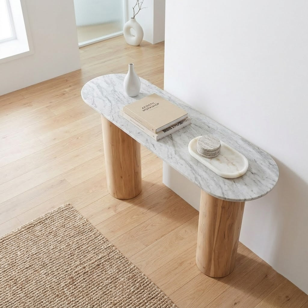 PRITI Brown Console Table for Modern Home Décor