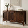 PRITI Dark Walnut Wood Sideboard & Cabinet for Living Room