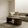 PRITI Dark Walnut coffee table for modern living room
