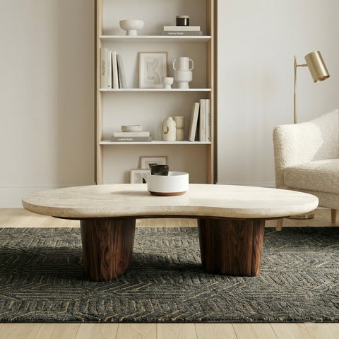 PRITI Designer Coffee Table – Modern Sheesham Wood Living Room Table