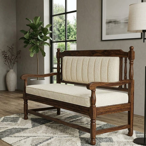 PRITI Designer Wooden Bench for Bedroom, Entryway and Hallway