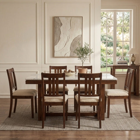 PRITI Dining Table Set in Premium Sheesham Wood