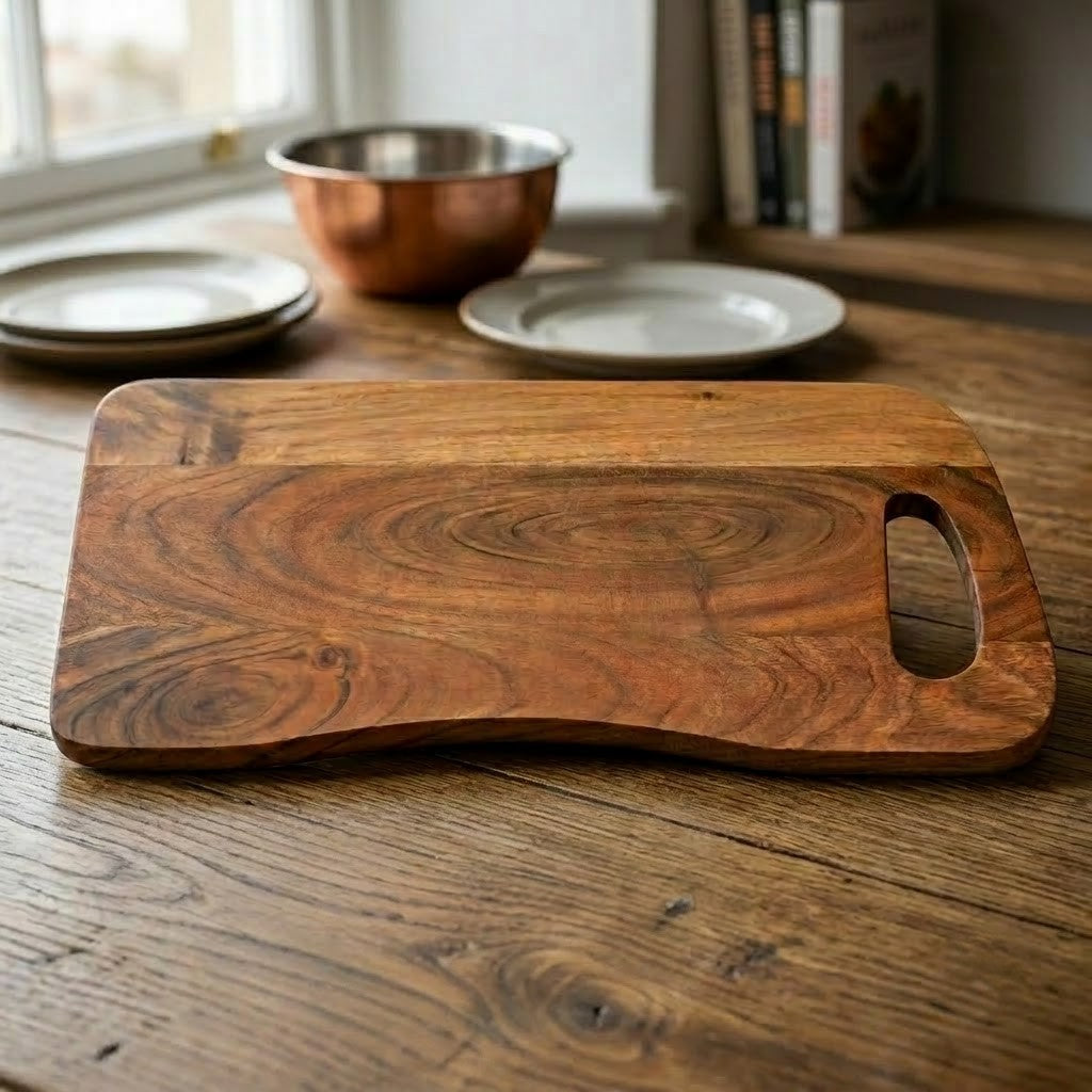 PRITI Natural Acacia Wood Kitchen Chopping Board