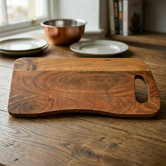 PRITI Natural Acacia Wood Kitchen Chopping Board