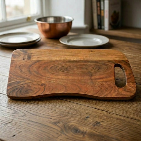 PRITI Natural Acacia Wood Kitchen Chopping Board