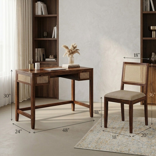 PRITI Durable Sheesham Wood Study Desk for Students