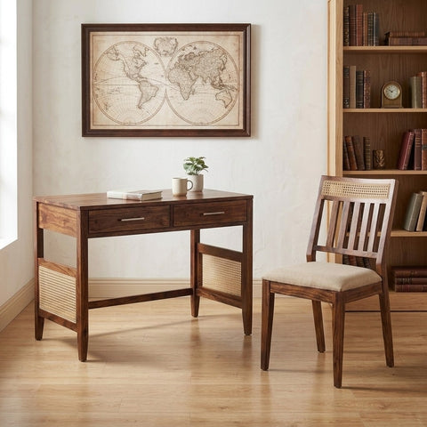 PRITI Durable Solid Wood Study Table Combo