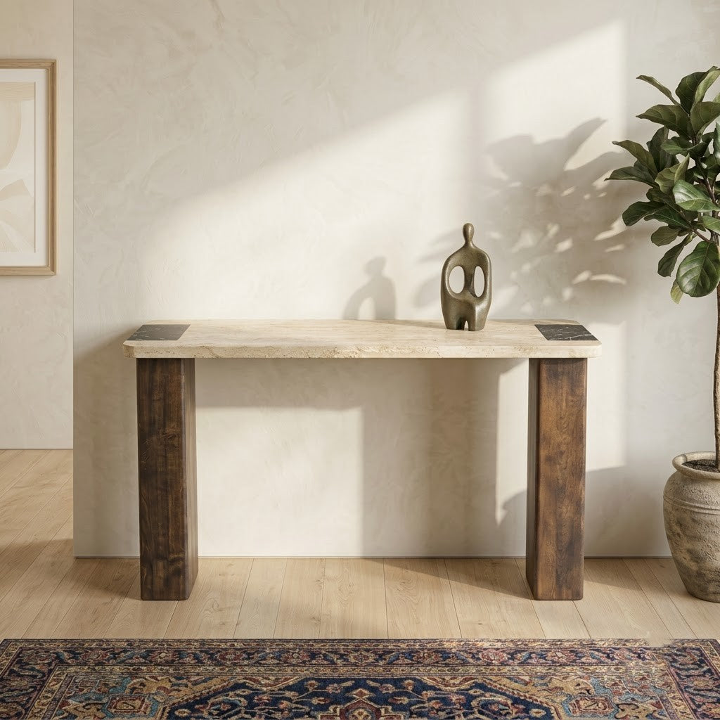 PRITI Elegant Wooden Console Table