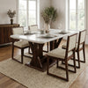 PRITI Elegant Wooden Dining Table for Six