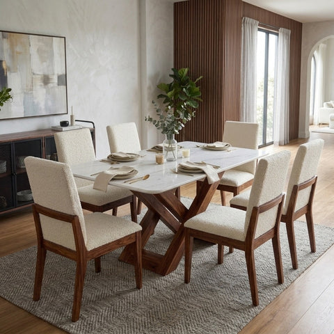 PRITI Home & Dining Furniture Set in Sheesham Wood