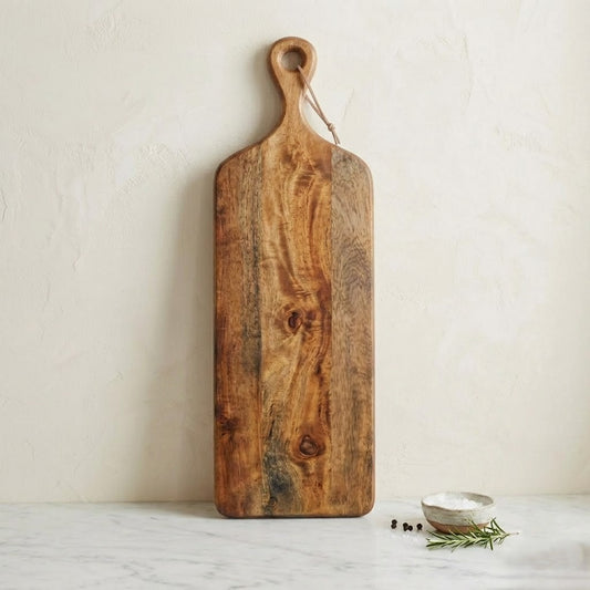 PRITI Home Mango Wood Serving Platter | 23 x 6 Inch Wooden Serving Board