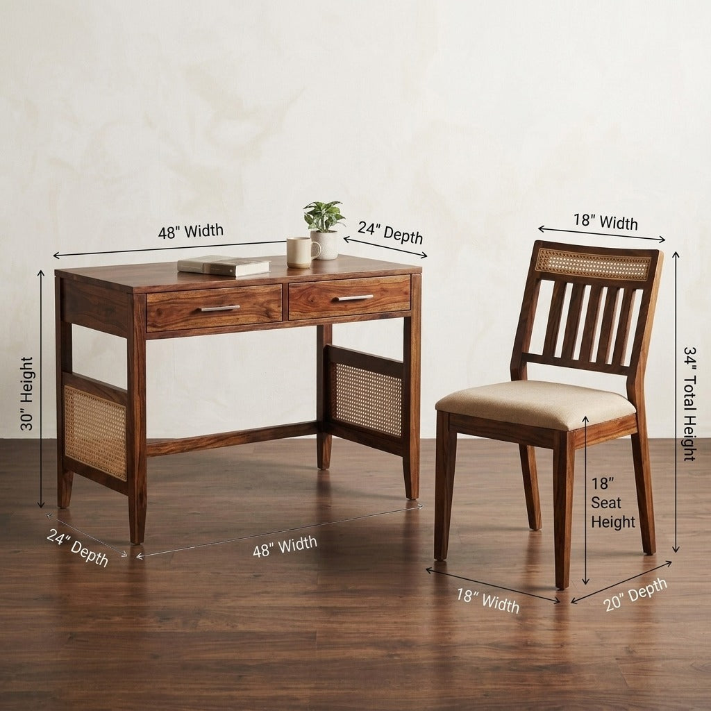 PRITI Home Office Furniture – Study Table with Chair