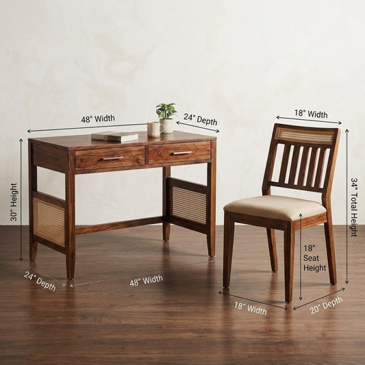 PRITI Home Office Furniture – Study Table with Chair